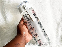 Load image into Gallery viewer, 20oz Frosted Glass Water Bottle, Daily Reminder Vulgar Edition, Flip Top Lid w Strap Included, Affirmation, Mother's Day, Water Tracker