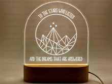 Load image into Gallery viewer, ACOTAR LED Night Light, 7 Color Choices, Fantasy Romance, BookTok, Bookshelf Decor, Christmas Present, Holiday Decor