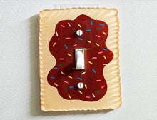 Load image into Gallery viewer, Toaster Breakfast Pastry Light Switch Cover, Laser Cut Acrylic, Home Decor, Single Standard or Rocker Switch option, Renter Friendly