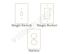 Load image into Gallery viewer, Dreamy Rainbow Cloud Light Switch Cover, Laser Cut Acrylic, Home Decor, Single Standard or Rocker Switch, Cute Switch Cover, Kids Room Decor