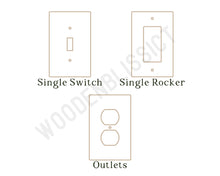 Load image into Gallery viewer, Matte Finish Light Switch Cover, Wavy, Home Decor, Minimalist, Contemporary, Modern Design Switch Cover, Housewarming Gift, Children Decor