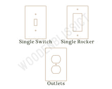 Load image into Gallery viewer, Light Switch Cover, Retro Groovy Decor Abstract, Laser Cut Acrylic, Home Decor, Single Standard or Rocker Switch, Cute Switch Cover