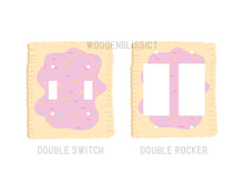 Load image into Gallery viewer, Toaster Breakfast Pastry Light Switch Cover, Laser Cut Acrylic, Home Decor, Single Standard or Rocker Switch option, Renter Friendly