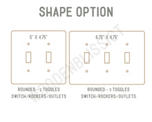 Load image into Gallery viewer, Dreamy Rainbow Butterflies Light Switch Cover, Laser Cut Acrylic, Home Decor, Standard or Rocker Switch, Cute Switch Cover, Kids Room Decor