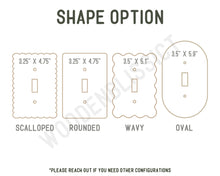 Load image into Gallery viewer, Light Switch Cover, Retro Groovy Decor Abstract, Laser Cut Acrylic, Home Decor, Single Standard or Rocker Switch, Cute Switch Cover