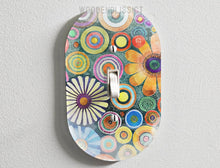 Load image into Gallery viewer, Light Switch Cover, Watercolor Floral Splashes, Laser Cut Acrylic, Home Decor, Single Standard or Rocker Switch, Cute Switch Cover