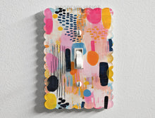 Load image into Gallery viewer, Light Switch Cover, Abstract Modern Floral, Housewarming Gift, Modern Decor, Standard or Rocker Switch option, Renter Friendly, Outlet Cover