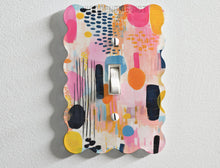 Load image into Gallery viewer, Light Switch Cover, Abstract Modern Floral, Housewarming Gift, Modern Decor, Standard or Rocker Switch option, Renter Friendly, Outlet Cover