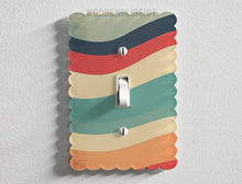 Load image into Gallery viewer, Light Switch Cover, Retro Groovy Decor Abstract, Laser Cut Acrylic, Home Decor, Single Standard or Rocker Switch, Cute Switch Cover