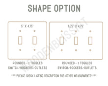 Load image into Gallery viewer, Light Switch Cover, Abstract Modern Floral, Housewarming Gift, Modern Decor, Standard or Rocker Switch option, Renter Friendly, Outlet Cover