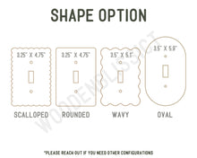 Load image into Gallery viewer, Light Switch Cover, Abstract Modern Floral, Housewarming Gift, Modern Decor, Standard or Rocker Switch option, Renter Friendly, Outlet Cover