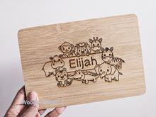 Load image into Gallery viewer, Personalized Cutting Board | Mini Bamboo Cutting Board | 8.7" x 5.9" | Perfect Kids Gift | Engraved Custom Gift