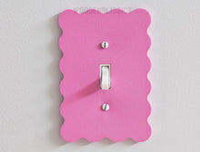 Load image into Gallery viewer, Matte Finish Light Switch Cover, Wavy, Home Decor, Minimalist, Contemporary, Modern Design Switch Cover, Housewarming Gift, Children Decor
