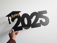 Load image into Gallery viewer, 2025 Graduate Signature Sign, Engraved Personalized, Memories Keepsake, College Graduate, Party Favor, Photo Prop, High School Grad