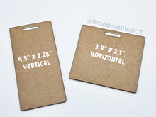 Load image into Gallery viewer, Acrylic Blanks, 1/16" Clear Acrylic Badge Buddy Blanks, Custom Badge Buddy Medical Student, Wholesale Acrylic Blanks, Badge Holder