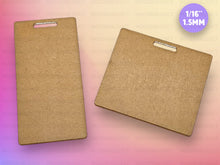 Load image into Gallery viewer, Acrylic Blanks, 1/16" Clear Acrylic Badge Buddy Blanks, Custom Badge Buddy Medical Student, Wholesale Acrylic Blanks, Badge Holder