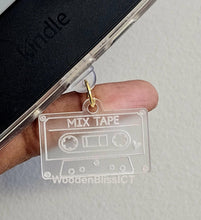 Load image into Gallery viewer, PERSONALIZE Kindle Charm, USB-C Dust Plug Charm, Badge Reel Charm, Mix Tape Charm, Gift for Her, Best Friends Gift, Valentine Day Gift
