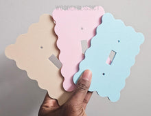 Load image into Gallery viewer, Matte Finish Light Switch Cover, Wavy, Home Decor, Minimalist, Contemporary, Modern Design Switch Cover, Housewarming Gift
