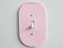 Load image into Gallery viewer, Light Switch Cover, Oval Shape, Home Decor, Minimalist, Contemporary, Modern Design Switch Cover, Housewarming Gift, Children Decor
