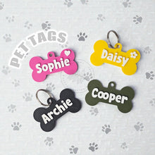 Load image into Gallery viewer, Personalized Pet Tag, 3D Printed, Noise-Free Dog ID Tag, Lightweight Personalized Pet Name Tag, PLA Plastic Dog Tag, Durable Custom Pet ID
