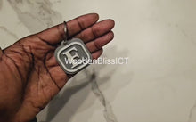 Load and play video in Gallery viewer, CUSTOM Smart NFC Logo Keychain, Scannable Social Media Digital Business Card, Small Business Keychain, Iphone, Android, Tap and Pay
